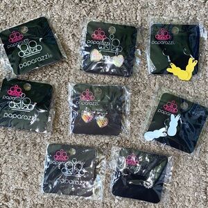 Paparazzi Kids Earrings Set - Yellow, Blue, Pink Hearts and Butterflies